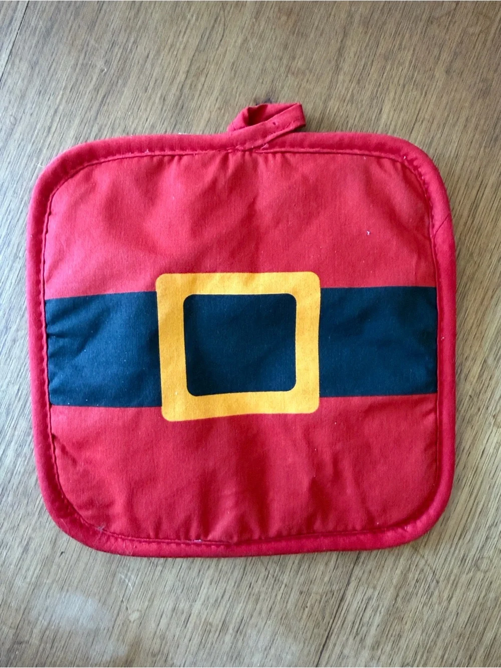 Target Red Santa Belt Pot Holder